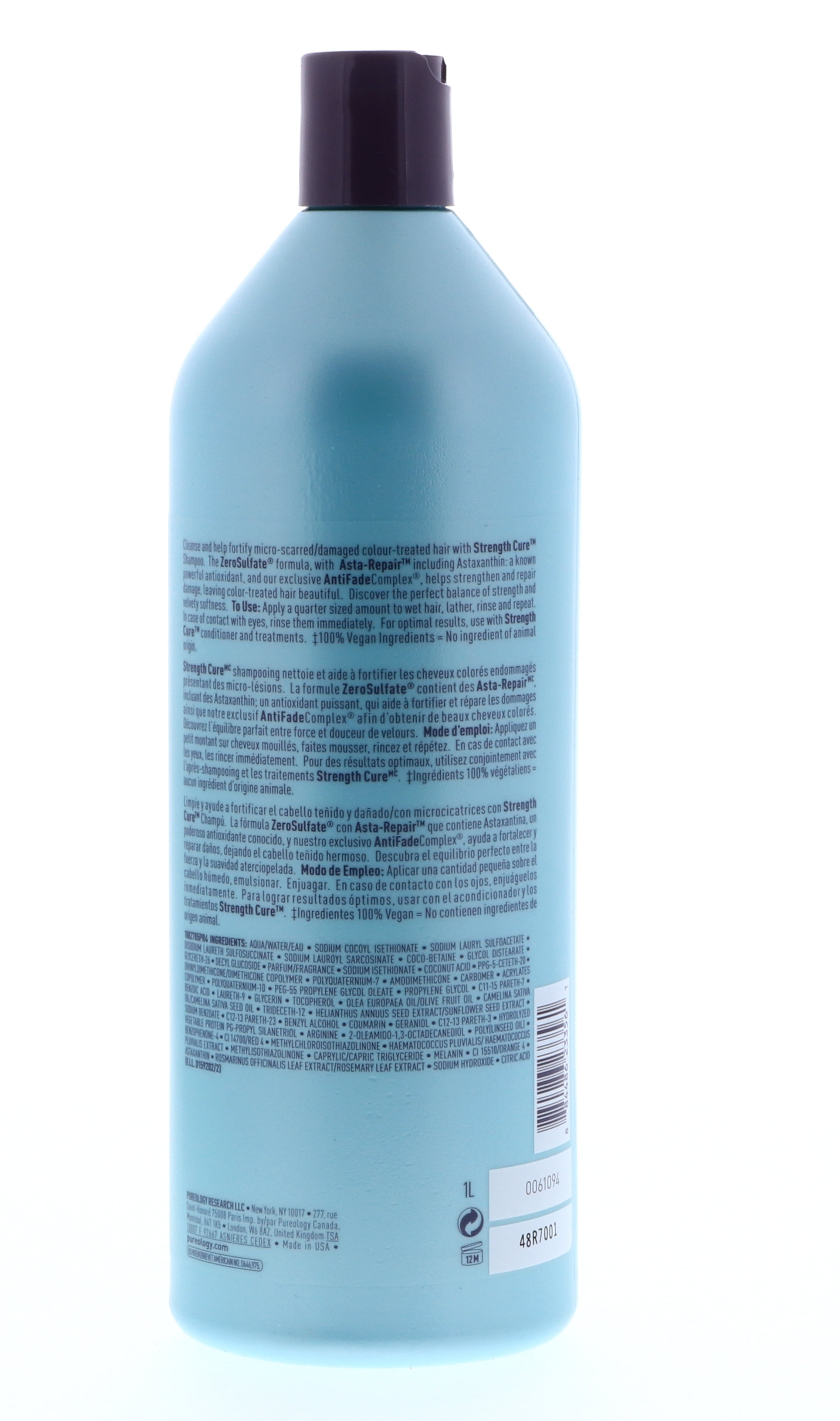 Strength Cure Shampoo Pureology 33.8 oz Shampoo Unisex