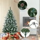 thumbnail image 3 of Árbol de Navidad Artificial de Abeto Lápiz Flocado de Nieve de 6 Pies con Piñas, Pino Navideño Preiluminado con 352 Puntas de Rama, 150 Luces LED, para Decoración Del Hogar, la Oficina y la Fiesta, 3 of 8