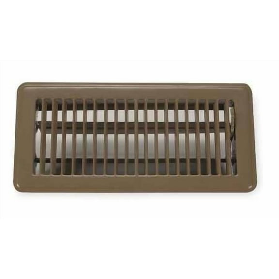 Manufacturer Varies Floor Register,4x8",Brown 4MJE2