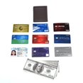 thumbnail image 5 of Credit Card Holder Genuine Leather Slim & Thin Pocket Wallet Minimalist Wallet Money Clip RFID Blocking, 5 of 7