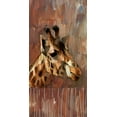 thumbnail image 2 of Butcher, Sarah 9x14 Black Ornate Wood Framed with Double Matting Museum Art Print Titled - Giraffe Profile, 2 of 4