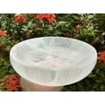 thumbnail image 6 of 8" Selenite Round Bowl, Jumbo Gemstone Carved Selenite Crystal Charging Bowl, Huge Selenite Crystals Bowl For Smudging and Reiki, 6 of 8