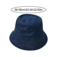 thumbnail image 3 of Denim Bucket Hat for Women, Wide Brim Fisherman Style Sun Hat, UPF Protection for Summer, Beach, Music Festivals & Boho Fashion Blue, 3 of 3