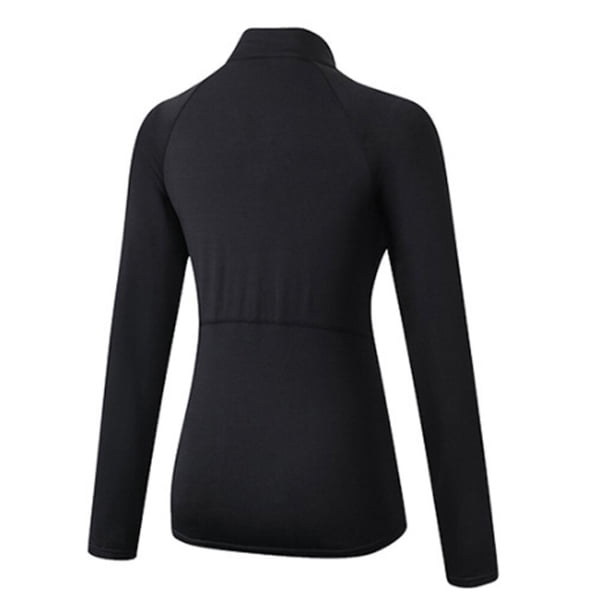 Jumpingount Ropa interior térmica para mujer, ropa interior cálida para mantener el calor, invierno, otoño, manga larga, Color sólido, secado Prendas para la parte del cuerpo Negro METRO
