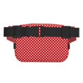 thumbnail image 3 of Balery Red Polka Dot Mochila Cinturón para Mujeres y Hombres, Bolsa de Cintura Impermeable de Doble Capa con Correa, 3 of 9
