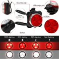 thumbnail image 3 of 4 Pieces USB Rechargeable Bike Light Bike Headlight and Taillight Front and Rear Bicycle Light and 1 Piece Bike Storage Bag Waterproof Triangle Saddle Frame Pouch for Cycling, 3 of 5