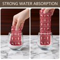 thumbnail image 6 of 4 Pcs Funny Kitchen Towels,Red Christmas Knitted Pattern Microfiber Dish Towels,Kitchen Tea Towels,Kitchen Towel Set (18" X 26"), 6 of 7
