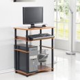 thumbnail image 1 of Bureau d'Ordinateur Portable à la Maison Furinno, Cerise Claire/noir, 1 of 3
