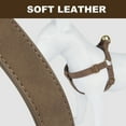 thumbnail image 3 of Pet Artist PU Leather Step In Dog Harness Pet Chest Strap Vest Adjustable French Bulldog, 3 of 9
