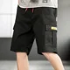 thumbnail image 5 of Pantalones cortos cargo para hombre, de gran tamaño, con bolsillos con cordón, pantalones cortos para hombre, pantalones cortos anchos y cómodos, nuevos para hombre, hermosos pantalones Y2k, 5 of 5