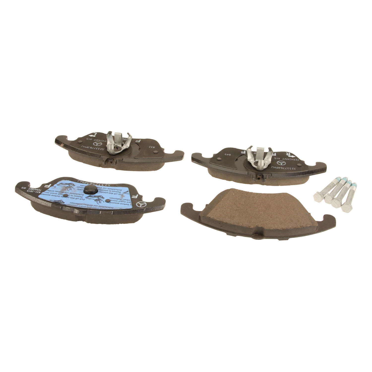 Genuine OE Replacement Brake Pad Set, w/ Shims