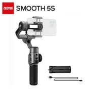 ZHIYUN Smooth 5S [Official] Phone Gimbal Handheld Stabilizer 3-Axis Smartphone Gray for iPhone/Samsung/Huawei/Xiaomi
