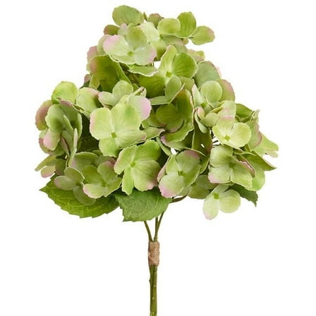 Allstate Floral & Craft FBH048-GR 14.5 in. Hydrangea Bundle, Green - Pack of 12