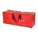 thumbnail image 1 of Bolsa de almacenamiento para árbol de Navidad, decoración para árbol de Navidad, bolsa portátil de PE con cremallera. Rojo Grande, 1 of 9