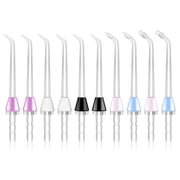 MySmile 10pcs LP201 Water Flosser Replacement Jet Tips Oral Irrigator Nozzle Set Compatible with Waterpik Flosser, 6 Classic Tips 2 Periodontal Pocket Tips 2 Plaque Seeker Tips