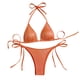 thumbnail image 4 of Tankini para mujer, bikini liso sin espalda, de dos piezas, estilo vendaje, para playa, dos piezas, tankini, 2 piezas, 4 of 9