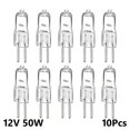 thumbnail image 1 of JC-bombilla halógena bi-pin G4 para decoración del hogar, luces de 5W, 10W, 20W, 35W, 50W, color blanco cálido, CC de 12V, 10 piezas, 1 of 4