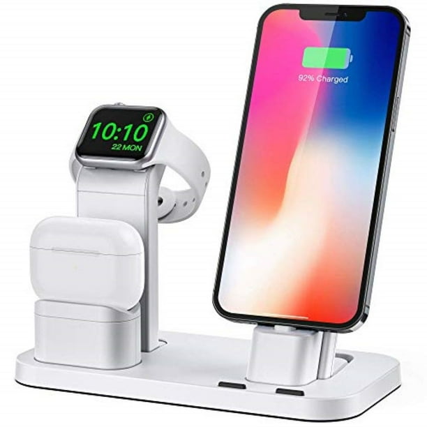 BEACOO Stand for iwatch 5 6 Charging Stand Dock Station for AirPods pro Stand Charging Docks Holder Support for iwatch 5 4 3 2 1 NightStand Mode and