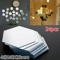 thumbnail image 1 of 24PCS  Hexagonal Acrylic Mirror Stickers,Mirror Setting Hexagonal Wall Sticker for Living Rooms Dining Rooms Kitchens Gyms Homes Offices Hallways Porches, 1 of 8
