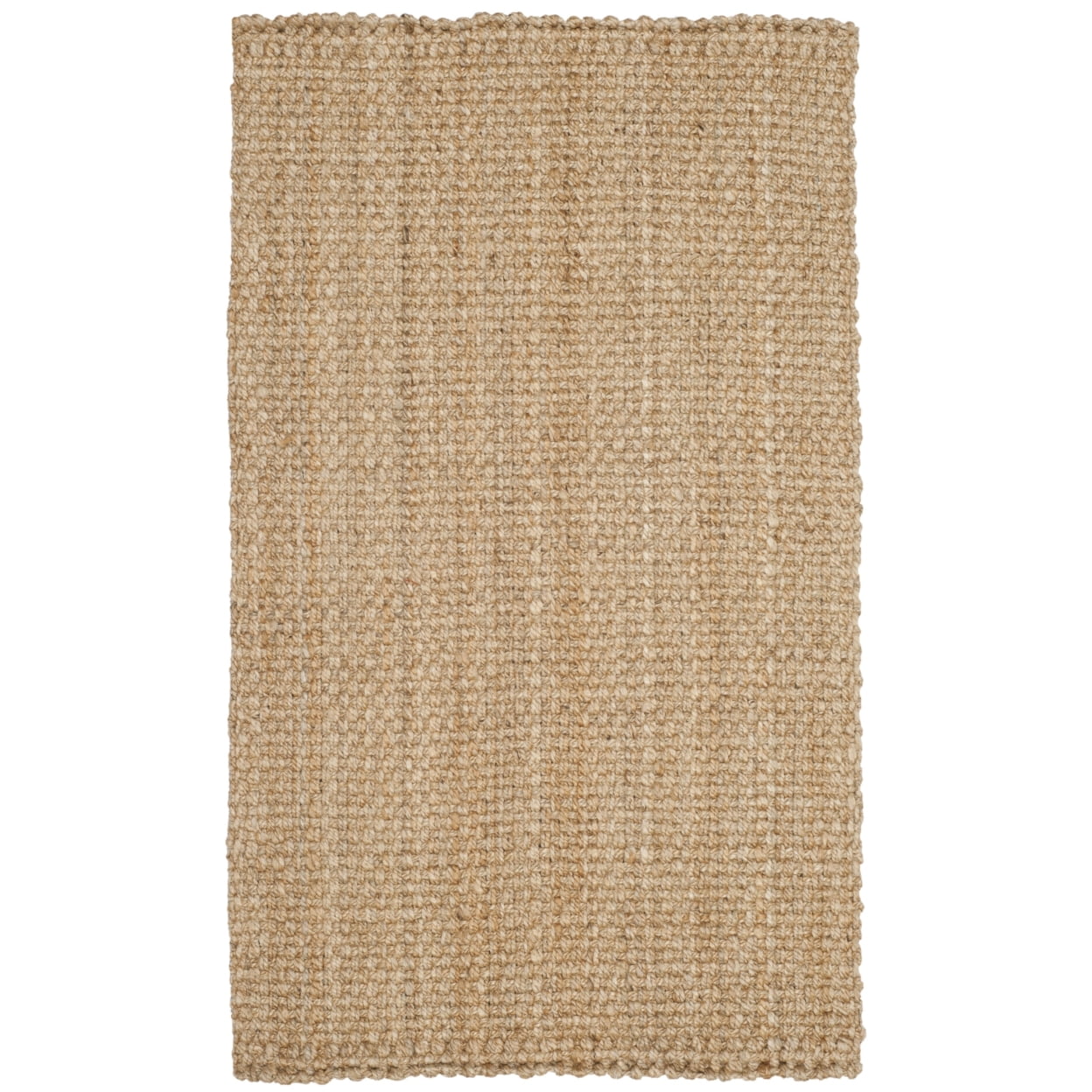 SAFAVIEH Natural Fiber Malcolm Braided Jute Area Rug, Natural, 4' x 6'