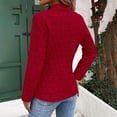 thumbnail image 4 of Gmluru Womens Casual Blazers Red Solid Color Long Sleeve Button Up Suit Jacket Lightweight Suit S-2XL, 4 of 6