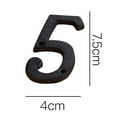 thumbnail image 1 of Wrought Iron Decorations Creative DIY House Number Casts Iron Metal Numbers, 1 of 2