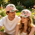 thumbnail image 4 of LOWLHOME 2026 Garden Morning Cap,Garden Morning Baseball Cap,Cute Garden Hummingbird Hat,Elegant Flowers Birds Animal Pink Cap,Style E, 4 of 6