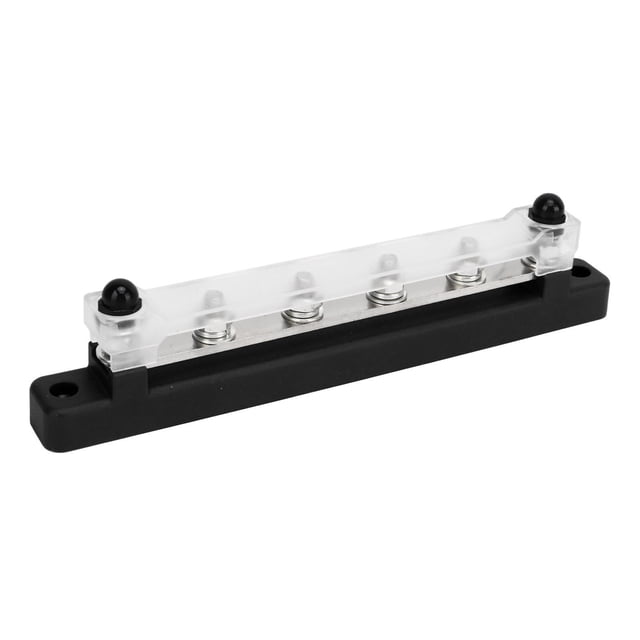 Bloque de Pernos de Terminal de Distribución de Energía de 6 Postes Barra de Bus de Batería con Cubierta de Polvo Pernos M6 DC12V a 48V 150A para Automóviles Barcos RV ANGGREK Otros