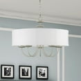 thumbnail image 4 of 42985-91-Livex Lighting-Brookdale - 5 Light Pendant In Transitional Style-16.5 Inches Tall and 23 Inches Wide-Brushed Nickel Finish    -Traditional, 4 of 7