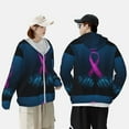 thumbnail image 6 of Kll Two Human Hands Are Holds Pink Ribbon Awareness Print Men'S Women’s Upf 50+ Sun Protection Outdoor Hoodie Jacket Long Sleeve Fishing Hiking Performance Shirt- Medium, 6 of 8