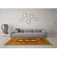 thumbnail image 3 of Ahgly Company Machine Washable Indoor Round Persian Yellow Traditional Area Rugs, 3' Round, 3 of 4