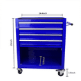 thumbnail image 4 of ARTMAN 4 Drawers Multifunctional Tool Cart With Wheels,Blue,24.25*13*29.33 in,1 Pack, 4 of 11