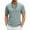 Mint Green, variant on purcolt Men's Pinstriped Golf Shirts Short Sleeve Casual Band Collar Shirts Summer Beach Hippie T-Shirts