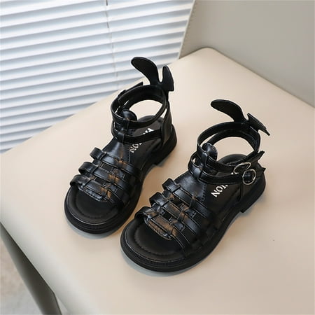 

RUICUW Little Girl s Sandals Summer Outdoor Closed Toe Roman Summer Sandal For Kids Child Summer Shoes For Walking 4.5-5 Years