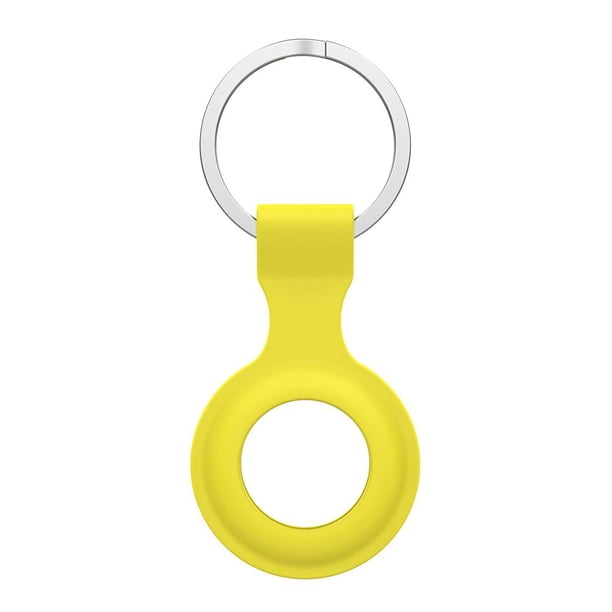 Case Locator Funda de silicona para llavero para Apple Airtags Tracker Yellow JShteea El nuevo