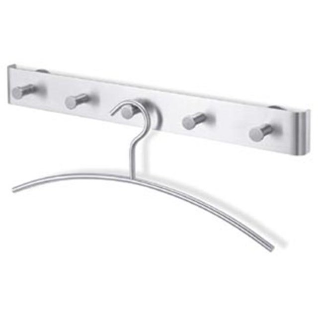 Zack 50681 Canzo Wall Mounted Coat Rack- Stainless Steal
