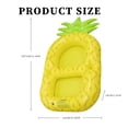 thumbnail image 3 of Soporte Para Bebidas De Piscina Soporte inflable para bebidas, juguete flotante reutilizable plegable para piscina, bañera de hidromasaje (piña), 3 of 7