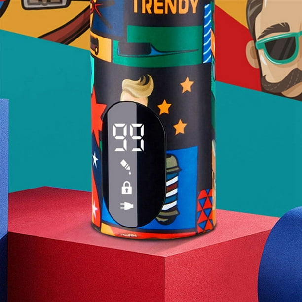 4X Cortapelos de Barbero, MáQuina Cortadora EléCtrica Recargable con Acabado Graffiti, Afeitadora Recortadora de Barba