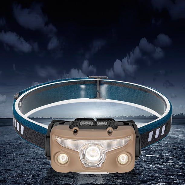 Faro de carga tipo C, lámpara LED impermeable para cabeza, Control de gestos, reflector para acampar, linterna portátil de 1800mAh para senderismo y pesca JShteea El nuevo
