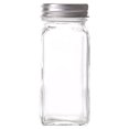 thumbnail image 1 of AMERTEER Dust-proof Spice Herb Jar Square Glass Container Countertop Condiment Dispenser Cupboard Storage Bottle Organizer Home, 1 of 9