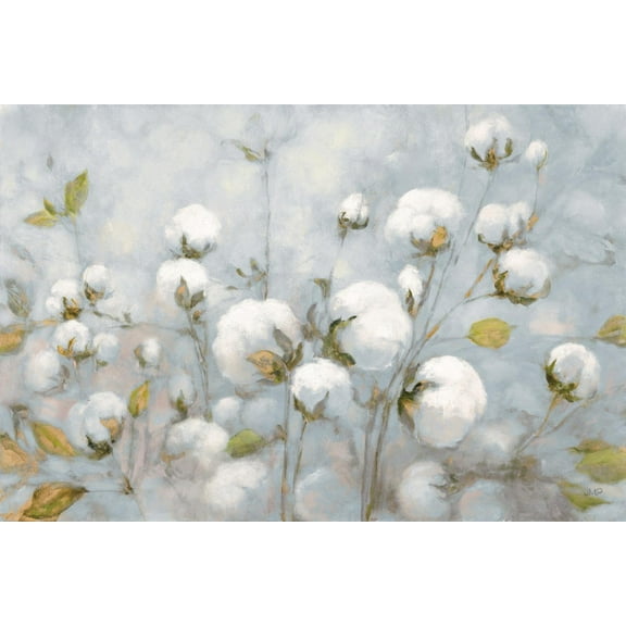 Art.com Cotton Field Blue Gray Crop Art Print by Julia Purinton, 18" x 12"