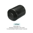 thumbnail image 3 of Uxcell 3Pcs Heat Shrink End Cap 110mm ID x 130mm L 2:1 Ratio Heat Shrink Tube Cap Black, 3 of 5