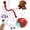 Red, variant on 2026 New Dog Toy, Interactive Fast Moving Toys Balls with Birdsong, 360° Smart Automatic Rolling Electric Dog Ball Toy with Rope for Dogs and Cat Indoor Play , Motion Dog Toy(Blue)