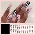 thumbnail image 2 of Fofosbeauty 24pcs Press on False Nails Tips, Coffin Fake Nails, Skeleton Pink, 2 of 9