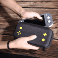thumbnail image 4 of Shockproof Carrying Case compatible with Nintendo Switch Lite - Durable EVA Hard Shell with Soft Velvet Lining, Holds Console + 15 Game Cards + Accessories, 4 of 8