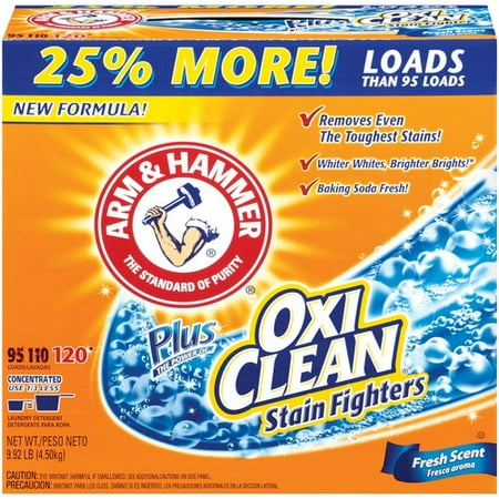 Arm & Hammer Powder Plus Oxiclean Stain Fighters Fresh Scent Laundry Detergent, 120 loads, 9.92 lb