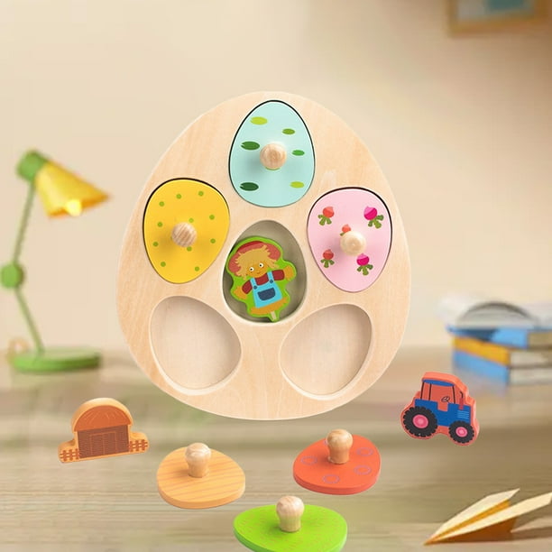 Early Education Wooden Graphic Board Teaching Puzzle Board Shapes Puzzle Toys