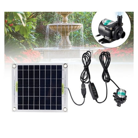 Brushless Solar Power Water Pump Set Can Be Timed Ultra-quiet Submersible Motor Aquarium Fish Pond Garden Fountain Decor ,Water Circulation
