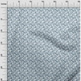 thumbnail image 3 of oneOone Cotton Silk Medium Blue Fabric Leaves Sewing Fabric By The Yard Printed Diy Clothing Sewing Supplies 42 Inch Wide, 3 of 5