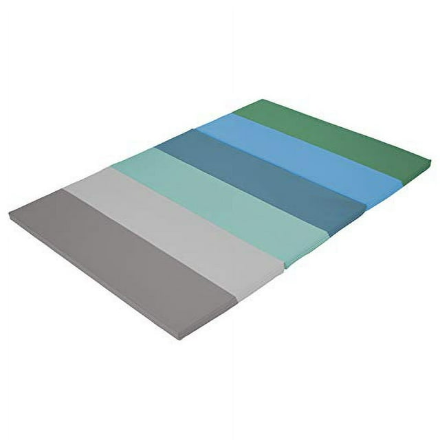 FDP SoftScape 4ft x 6ft Runway Tumbling Mat - Soft, Sturdy Foam, 3-Fold Exercise Mat; Safe Indoor Active Play, Gymnastics Practice, Training, Stretching for Kids - Contemporary